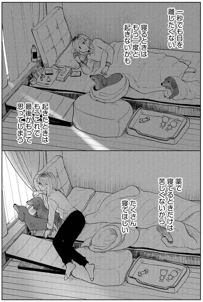 一秒でも苦しい思いは...愛犬の看病をしながら浮かぶさまざまな思い／アルへ（13）