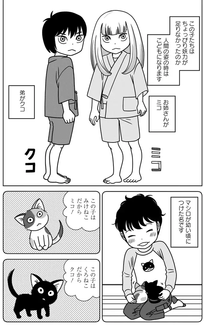 人間とねこまたの共同生活。ねこまたは体が大きくて力も強い頼れる存在！／ねこまた印の染物屋さん（4）