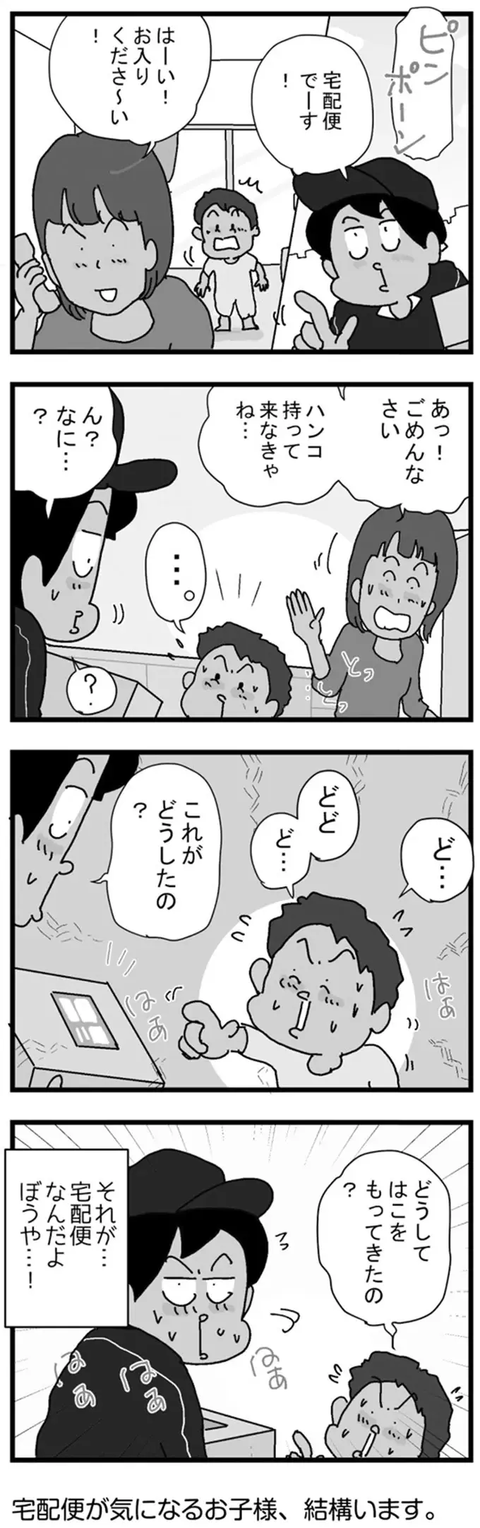 配達員が気になる男の子。素直すぎる質問に「それが宅配便だよ」／リアル宅配便日記（2）