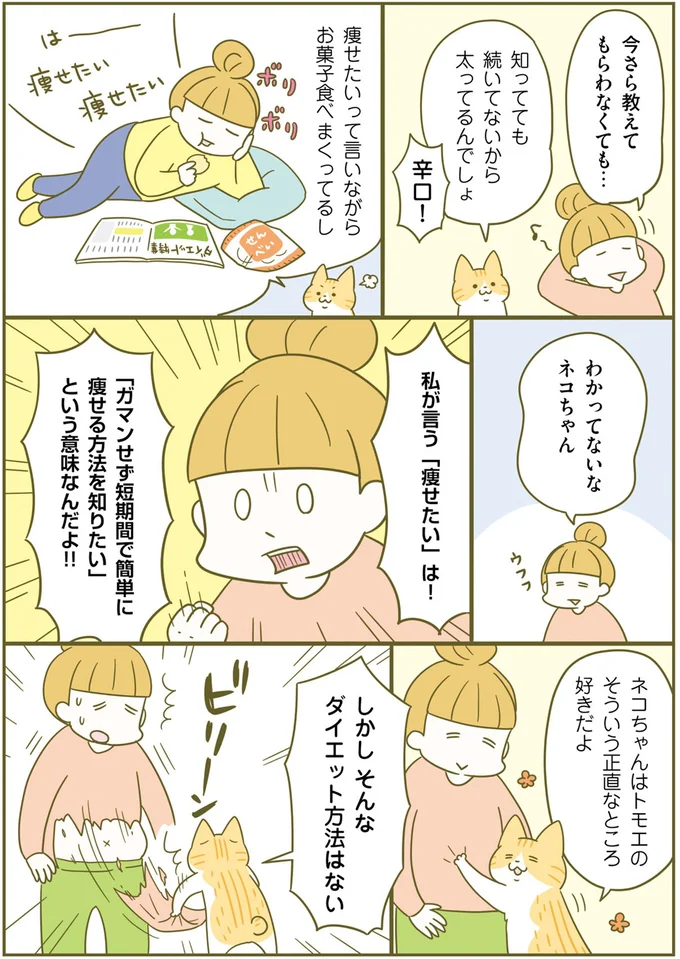 食事のカロリー気にしてる？ 痩せるために運動よりも気をつけること／ネコちゃんのゆるゆるダイエット塾（4）