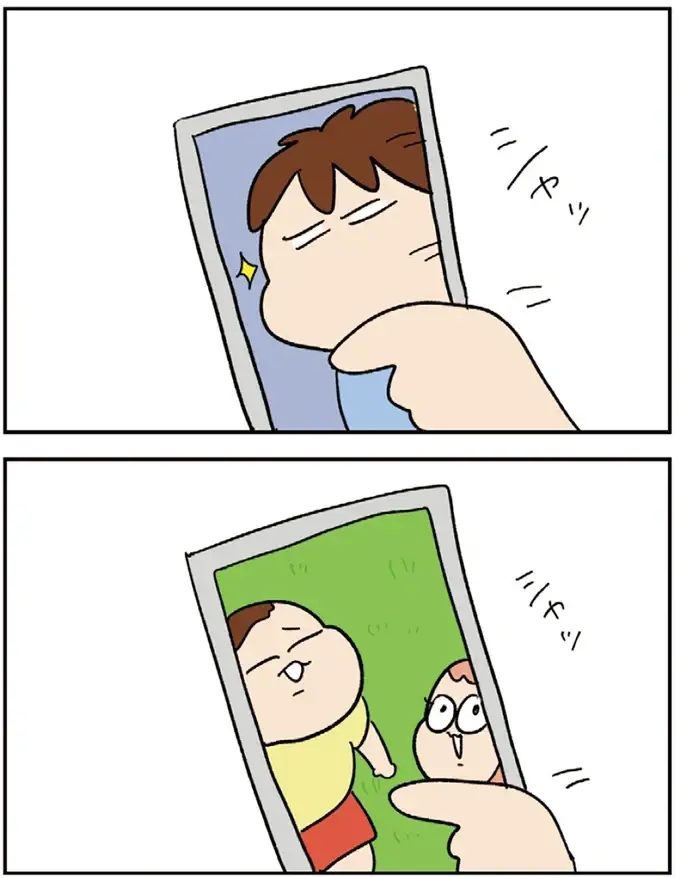 時間泥棒なスマホの子どもたちの写真。スクロールしていたら「おや？」／ゆゆ家の４きょうだい（3）