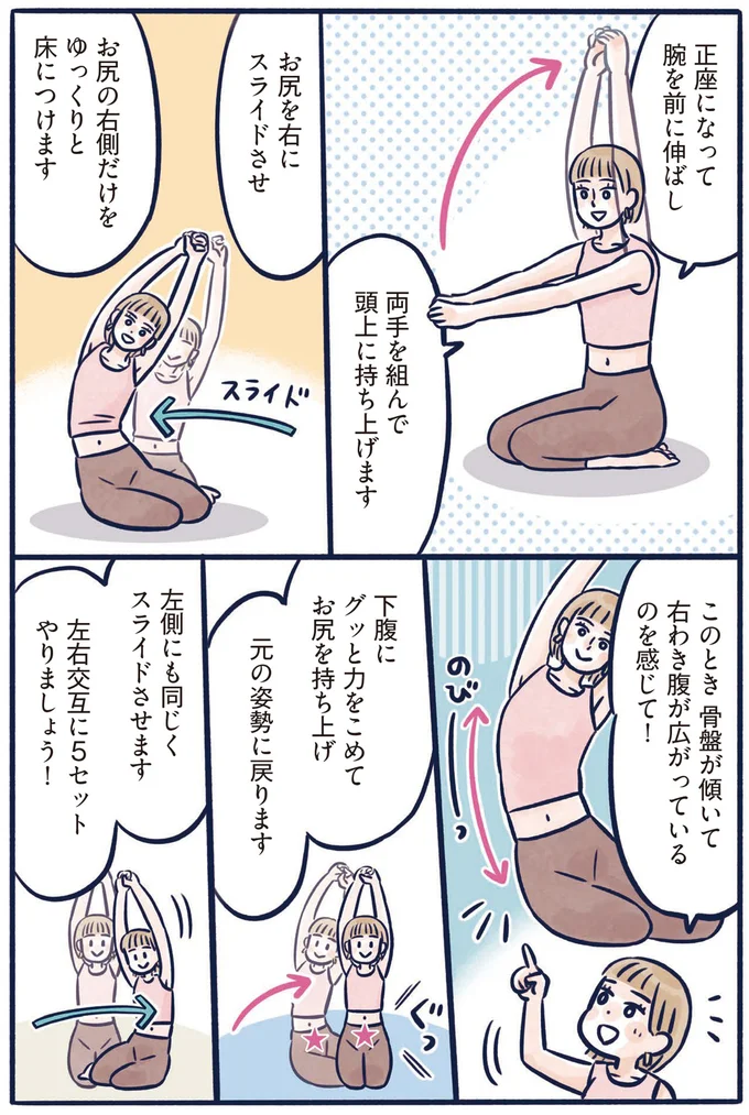 『体型がなんかビミョーなぐ～たら女子が10日で変わった ひねって伸ばす ふわトレッチ』（39）