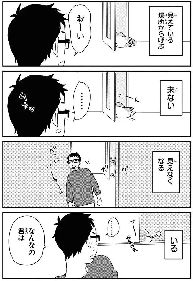 見えないのは嫌！ 愛犬の「飼い主ストーキング」が可愛すぎて／あしょんでよッ8（2）