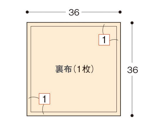 きもの地を折り紙のように折り畳んで作る「かわいいポーチ」（13）