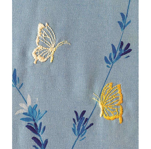 渋沢英子さんが指南！ もとの柄に刺繍した簡単リフォームで、着ていないきものが生まれ変わる（22）