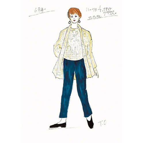 衣装デザイナーの岡本孝子さんに教わる「道行コートで作る軽やかブラウス」（3）