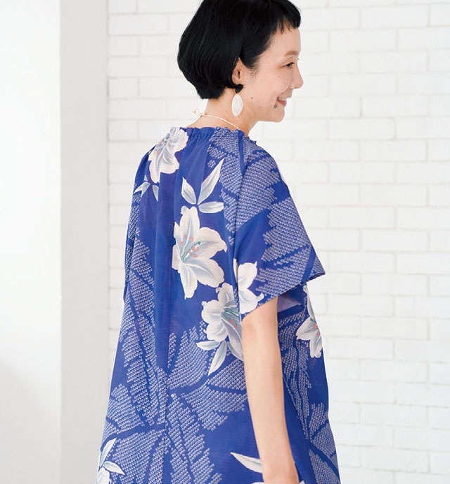 手芸家・高橋恵美子さんに教わる【きものリフォーム】涼やかな着心地「夏のチュニック」（4）