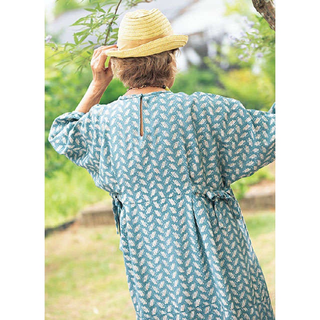 【きものリフォーム】岡本孝子さんに教わる 「パフスリーブのゆったりワンピース」の作り方（4）