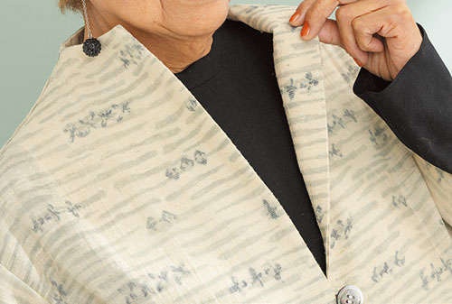 【きものリフォーム】衣装デザイナー岡本孝子さんに教わる「単衣のきもので作る春コート」（5）