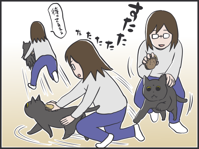 大量の抜け毛が！猫の換毛期、抱っこの後は大変なことに...／フニャコ（4）