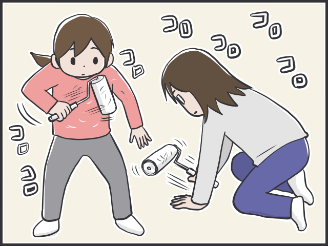 大量の抜け毛が！猫の換毛期、抱っこの後は大変なことに...／フニャコ（6）