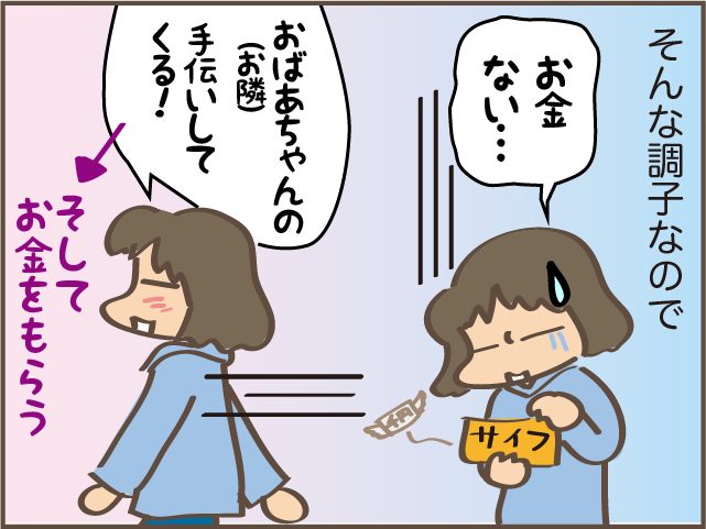 お小遣いはすべて漫画に！お金がない中二次女の奥の手は...／しまえもん（4）