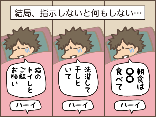  薬が効くまで休ませて...妻が、母が病気になった時／しまえもん（6）
