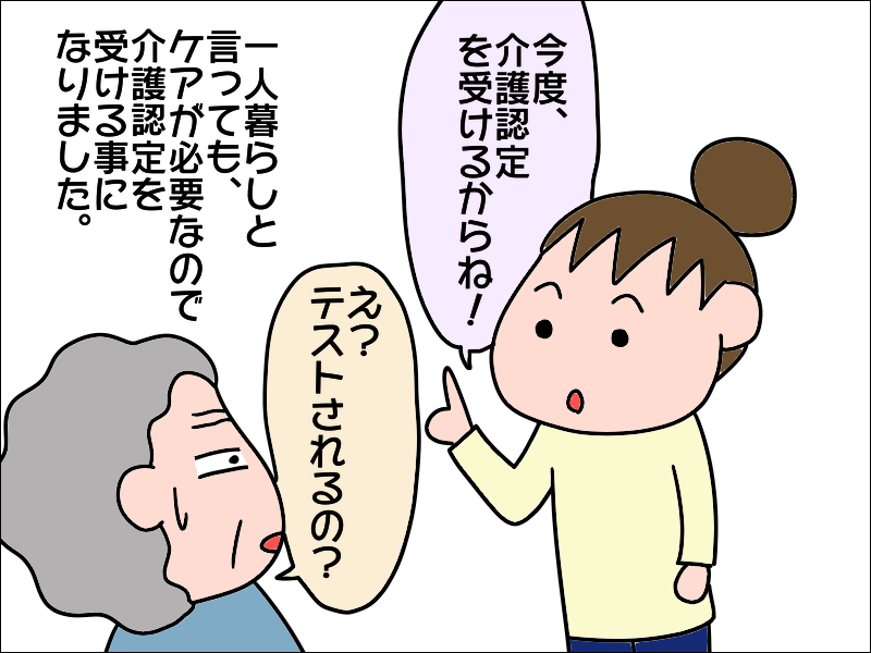 介護認定テストで通常以上の力を発揮！お願いだから頑張らないで〜！／あぽり（4）