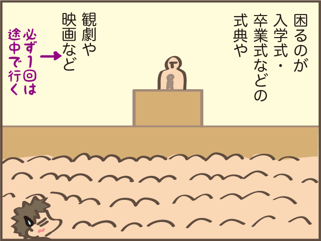 知らない場所や式典に出かける時に気になること、それは...／しまえもん（5）