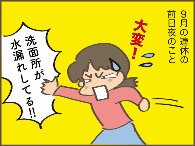 「洗面所が水漏れしてる！」築15年で腐食し壊れた原因は...!?／しまえもん（1）