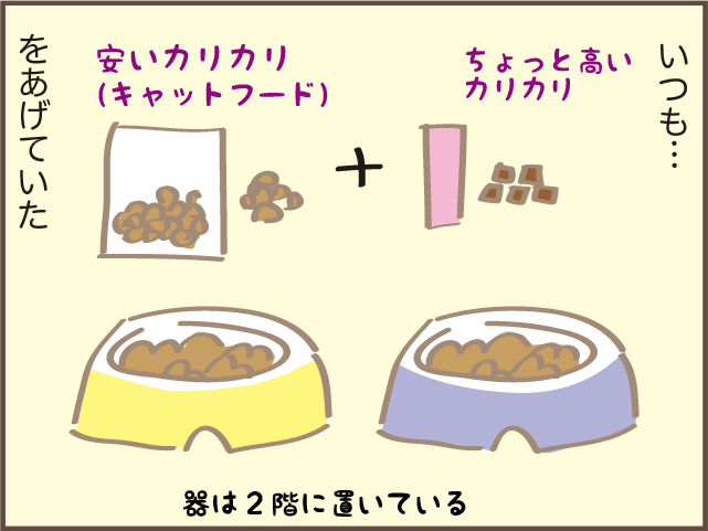 なぜ？うちの1匹の猫だけごはんを食べてくれない...その意外な理由とは／しまえもん（3）