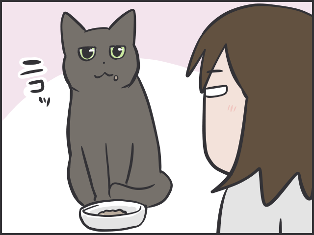 シニア猫の分までフードを食べちゃう若猫。食事の部屋を分けてみたら...⁉／フニャコ（7）