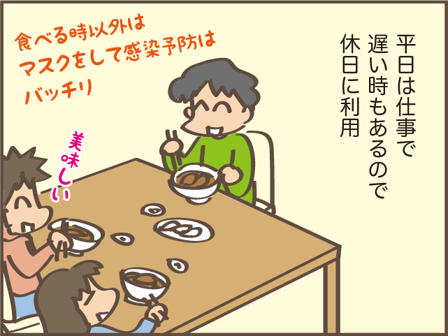 一人で行くの...⁉　平日に「Go To Eat」で夜ごはんを食べに行く夫にモヤモヤ／しまえもん（6）