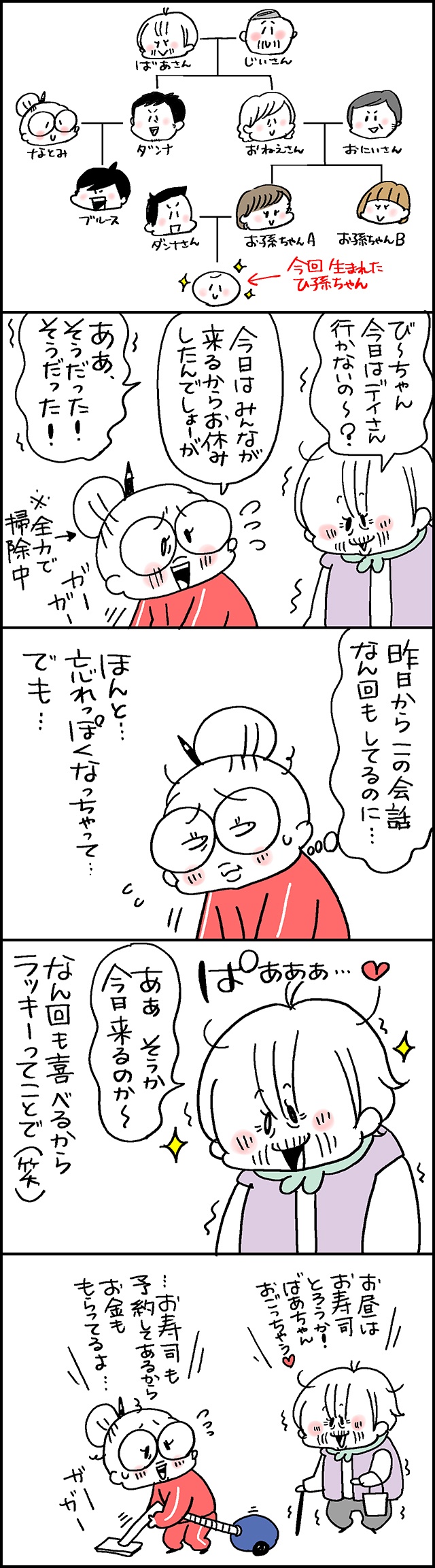 え～！ ばあさん、またこの質問？ でも何回も喜べるからラッキーかも！／なとみみわ（2）
