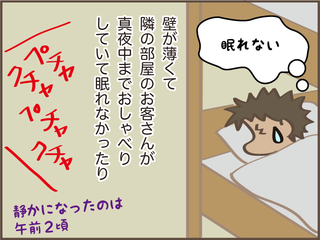 安いけれど残念ながら私には合わず...だんな提案の「ゲストハウス」泊／しまえもん（8）