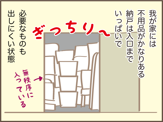 平日に不用品をやっと処分！結構癖になる気持ちよさ／しまえもん（2）