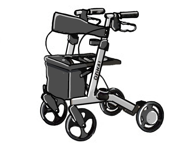 これで坂道も安心？抑速ブレーキ付きの歩行器をレンタルすることに／山田あしゅら（9）