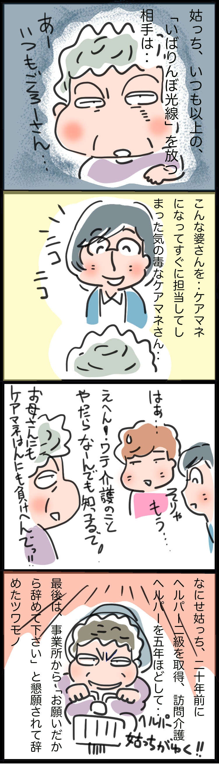 手強い姑を上手く対応してくれるケアマネさん。これからもよろしくお願いします！／ゆらりゆうら（2）