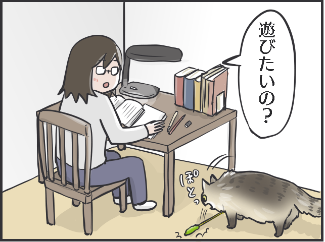 「猫をお願い...」入院した母の飼い猫を世話しに行くも、一筋縄じゃいかなくて...／フニャコ（7）
