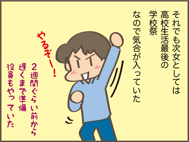 コロナ禍の高校3年間。ようやく見ることのできた次女の「最後の学校祭」／しまえもん（1）