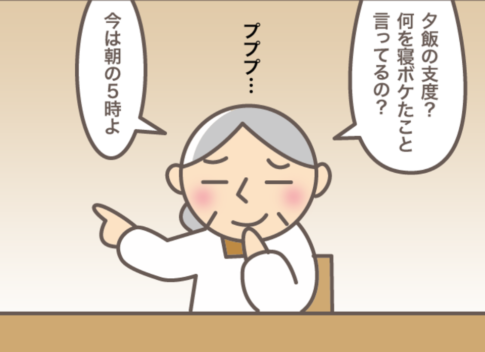 「何を寝ボケたこと言ってるの？」自分の勘違いに気付いたお義母さんの対応は...／バニラファッジ（1）