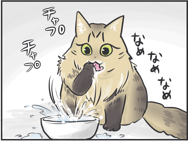 「猫は水が苦手」なはずでは...？入浴中にやってくる我が家の猫たち／フニャコ（9）
