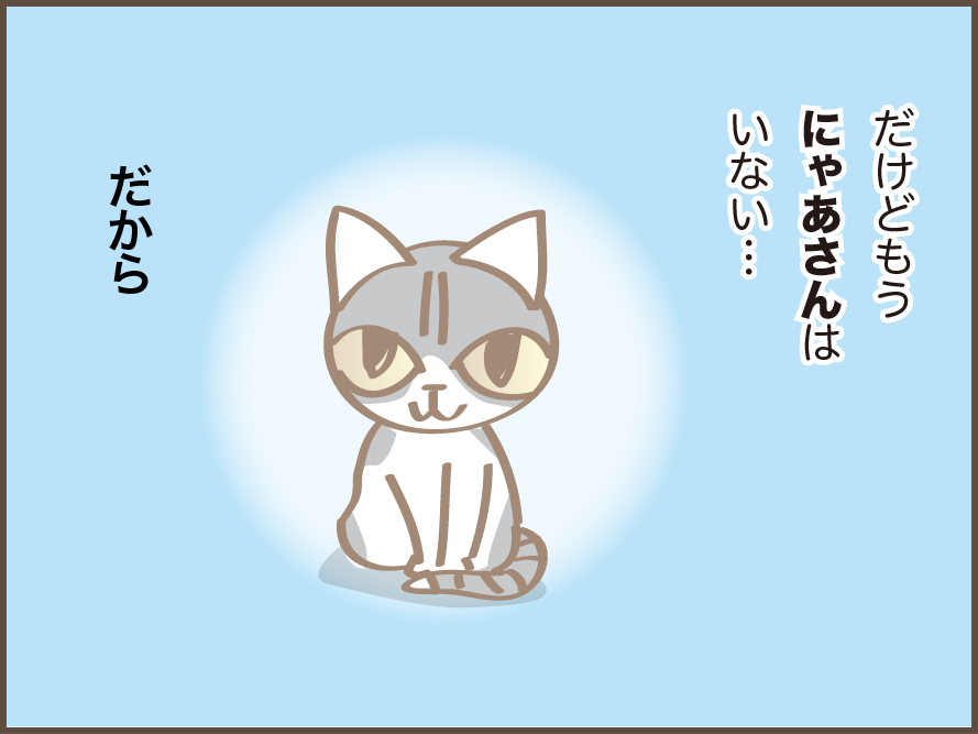 虹の橋を渡った愛猫・にゃあさん。生活の中で痛感する「にゃあさん、もういないんだ...」／しまえもん（1）