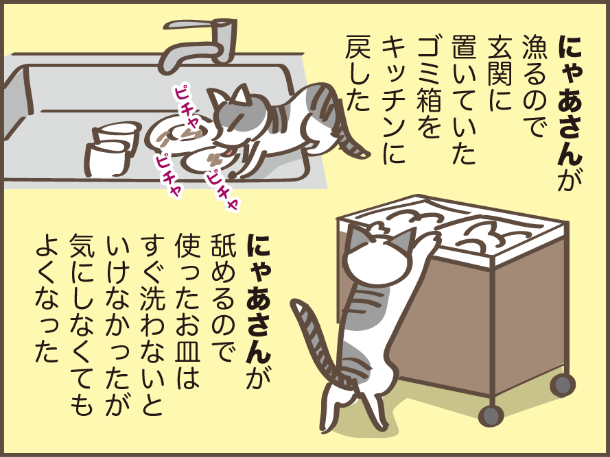 虹の橋を渡った愛猫・にゃあさん。生活の中で痛感する「にゃあさん、もういないんだ...」／しまえもん（6）