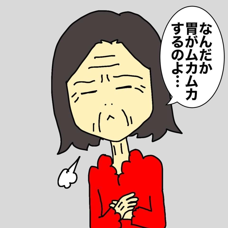 「胃がムカムカするの」認知症の母が胃カメラ検査を受けて判明した「お腹に詰まっていたもの」／ワフウフ（1）