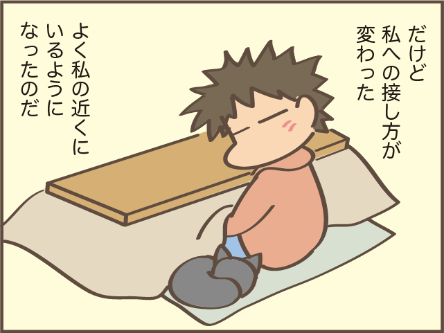 もしかして我慢させていた...？1匹になってしまった飼い猫の、私への態度の変化／しまえもん（1）