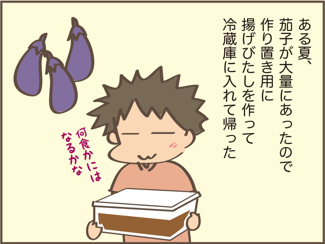 ご飯を大盛りで食べる父。一人暮らしを心配して作り置きを用意したけれど...／しまえもん（6）