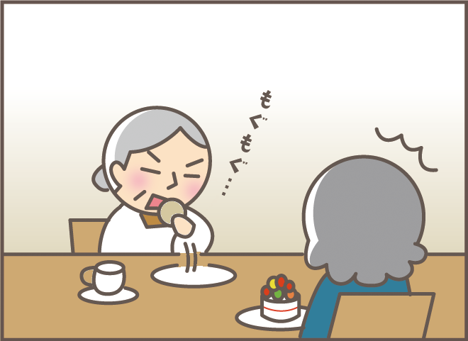 久々にいとこと再会した認知症の義母。上機嫌に同じ質問を繰り返し...／バニラファッジ（17）