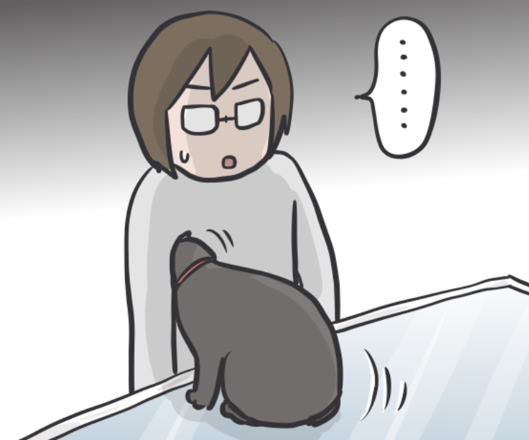 病院嫌いな愛猫の「診察スタイル」は...飼い主に助けを求める姿が可愛い／フニャコ（1）