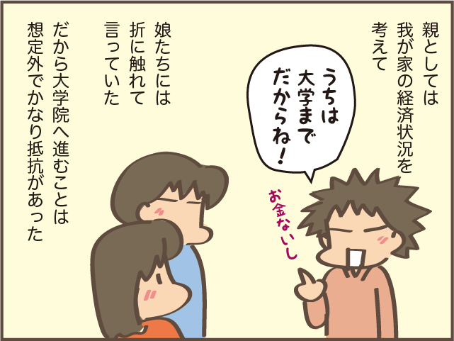 長女の大学院進学に戸惑いもあったけど...娘にとって必要だった時間／しまえもん（5）