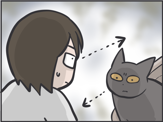 愛猫との"相席"がルーティンに。我が家のトイレ内に猫のトイレを設置してみたら...／フニャコ（7）