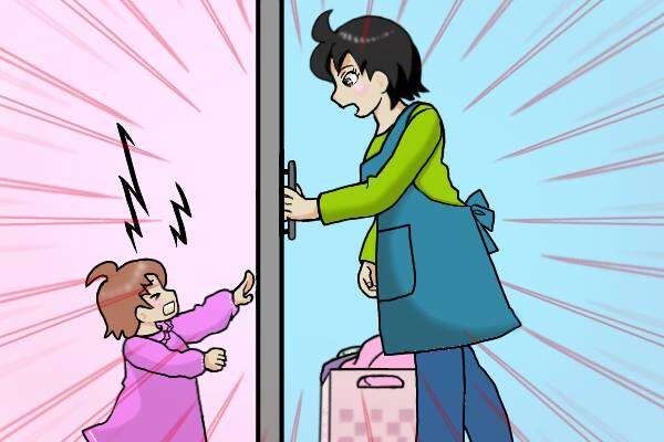 「カチャリ」の音に顔面蒼白。一瞬の隙に、幼い娘が家の中から鍵をかけた...母が取った「最後の手段」は／オキガネ（4）