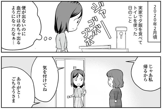 えっ、お尻から大量出血し、トイレが血まみれ。多忙だからと病院にも行かず...／痔だと思ったら大腸がんステージ4でした（画像19/264枚目）