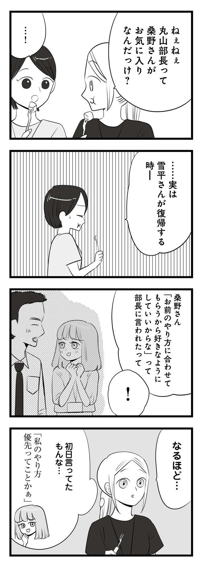 「もー部長ったら」同僚を悪者にしようと根回しに励むマウント女子／今日もワタシが一番カワイイ（8）（13）