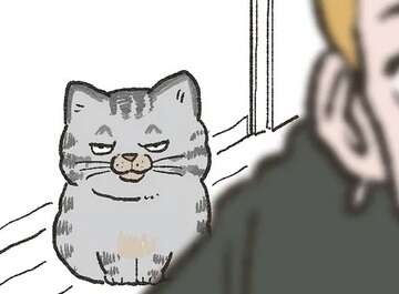 保護された猫と対面。うちの子になってくれるのかドキドキしていたら...運命だ／ねこに転生したおじさん 6（1）
