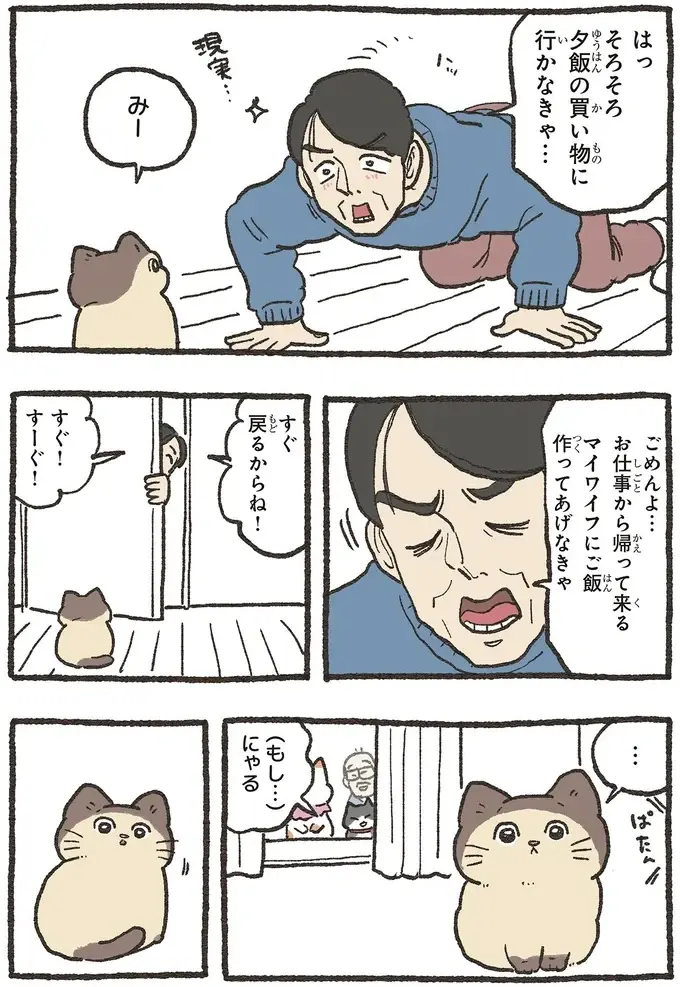 飼い主に嫌われたと泣く猫さん。言葉がわかるねこおじがアドバイスを／ねこに転生したおじさん 6（2）