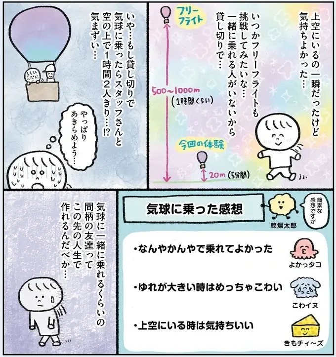 絶叫マシンみたいだけど気持ちいい！ 35歳ひきこもり女性が気球に初挑戦／生きるのがしんどい女が「幸せになれそうなこと」をやってみる話（9）