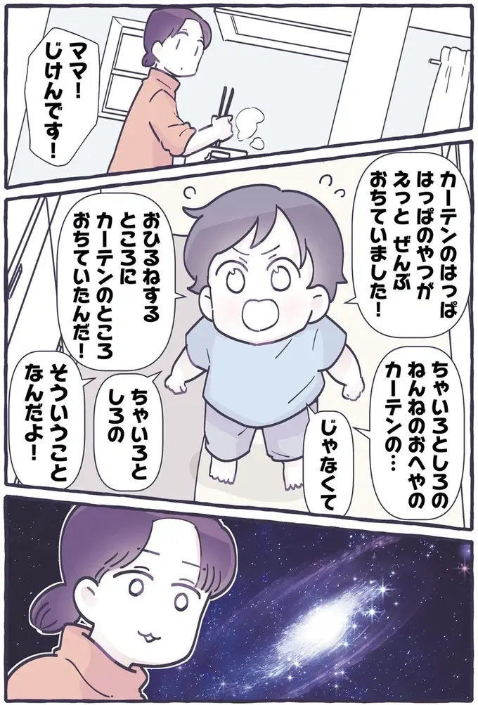 息子が言いたいのはこういうこと？ 4歳児の説明を母が分析してみた／るしこの子育て日記3（3）