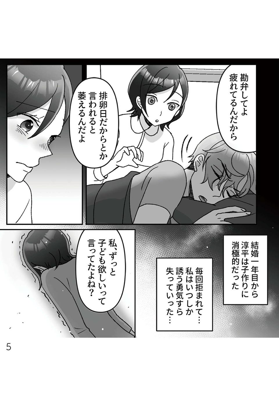 突然「子どもが欲しいから離婚してくれ」と夫。身勝手な言い分に妻は...！／元夫の家でベビーシッター始めました（5）
