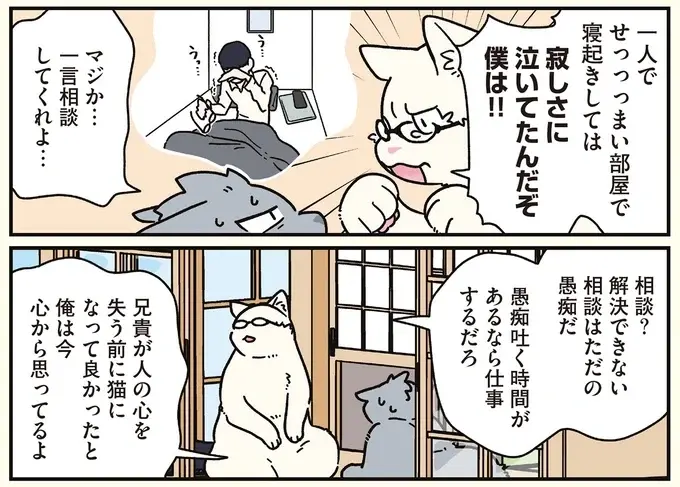 「すんげぇ高年収」だった天才の兄。猫になって明かされた「心の闇」／ブラック企業の社員が猫になって人生が変わった話8（7）